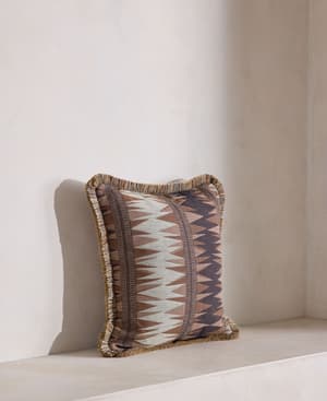 Irving Square Cushion - Rust - Hover Image