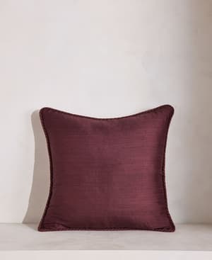 Florence Square Cushion - Bordeaux - Hover Image