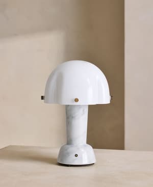 Rio Portable Lamp - Carrara Marble - Hover Image