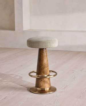 Killian Barstool - Linen Chenille - Stone - US - Listing Image