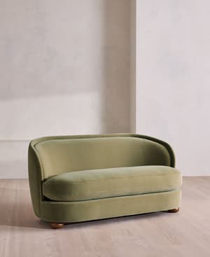 Blair Two Seater Sofa - Velvet - Lichen - US - Hover Image