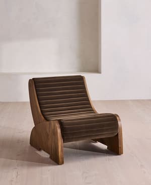 Sullivan Armchair - Velvet - Chocolate - UK - Hover Image