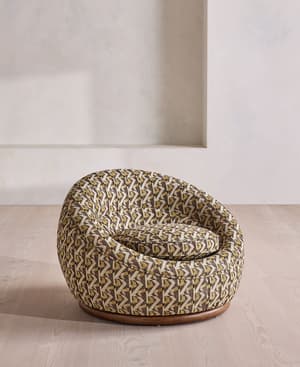 Abel Armchair - Fulton Jacquard - Sage - UK - Hover Image