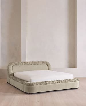 Vara Bed - King - Linen Chenille - Stone - Listing Image