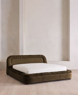 Vara Bed - King - Linen Chenille - Chocolate - Listing Image