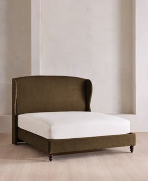 Rivas Bed - King - Linen Chenille - Chocolate - Listing Image