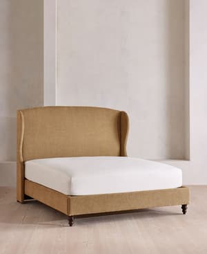 Rivas Bed - Full - Linen Chenille - Sand - US - Listing Image