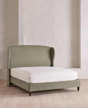 Rivas Bed - Full - Linen Chenille - Sage - US - Listing Image