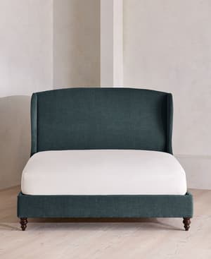 Rivas Bed - Full - Linen Chenille - Deep Teal - US - Hover Image