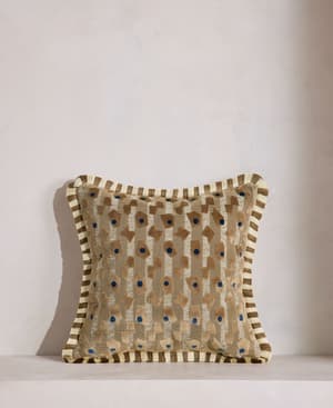 Jeremiah Square Cushion - Caramel - Hover Image