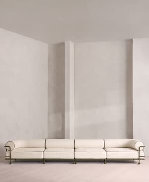 Gaspard Outdoor Sofa - Five Seater - Off White - US - Listing Image