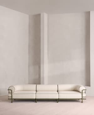 Gaspard Outdoor Sofa - Four Seater - Off White - UK - Hover Image