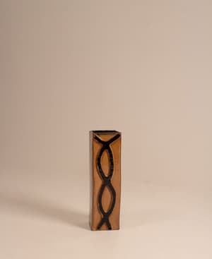 Vintage Mid Century Vase - Glazed Glass - Belgium - Listing Image