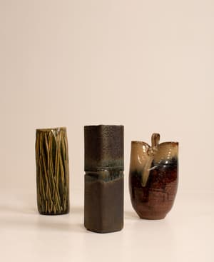 Vintage Glazed Vessels - Set of Three - Listing Image