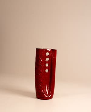 Vintage Red Vase - France - Listing Image