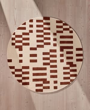 Raya Rug - Rust Round 200 x 200cm - Hover Image