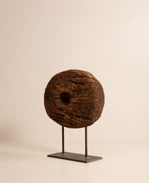 Vintage Sculptural Wheel - Wood - France - Hover Image