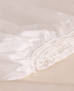 House Fitted Sheet White - Double/Full - Hover Image