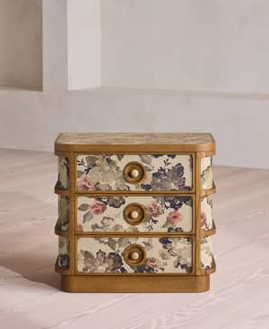 Cora Bedside Table - Skylar Print - Listing Image