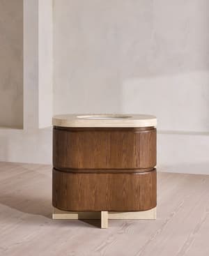 Tivoli Single Vanity - Travertine Marble - Hover Image