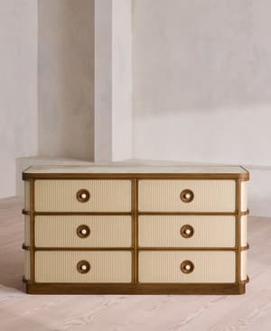 Leo Six Drawer Dresser - Royal Diana Marble - Listing Image