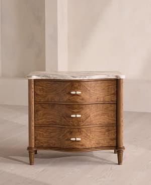 Valerie Three Drawer Dresser - Arabescato Corchia Marble - Listing Image