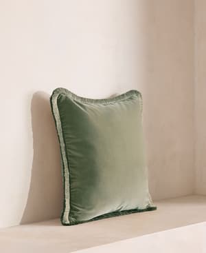 Margeaux Square Cushion - Sea Foam - Hover Image