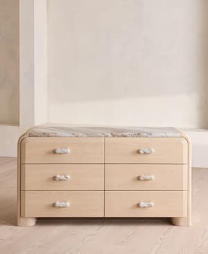 Adria Six Drawer Dresser - Hover Image