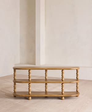 Willow Shelving Unit - Low - Oak - Listing Image