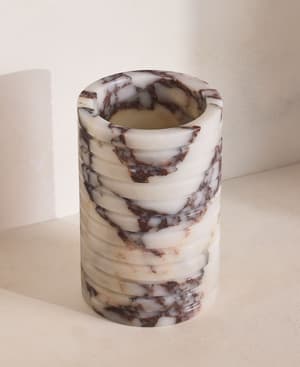 Pavel Marble Wine Cooler - Calacutta Viola Marble - Hover Image