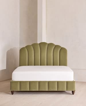Manette Bed - with Twisted Cord - Double - Velvet Lichen - Hover Image