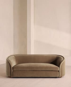 Conall Three Seater Sofa - Velvet - Truffle - US - Hover Image