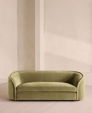 Conall Three Seater Sofa - Velvet - Lichen - US - Hover Image