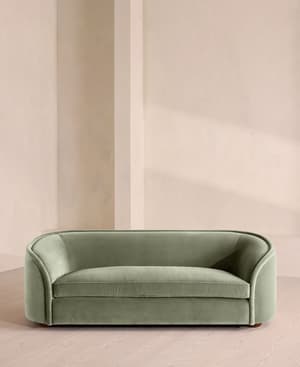 Conall Three Seater Sofa - Velvet - Seafoam - US - Hover Image