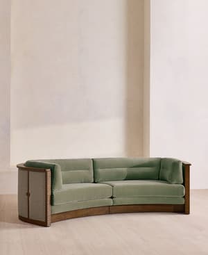 Belmont Sofa - Three Seater - Velvet - Seafoam - US - Listing Image
