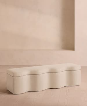 Eli Storage Bench - Linen - Bisque - Listing Image
