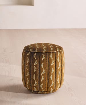 Romi Footstool - Deklan Velvet - US - Hover Image