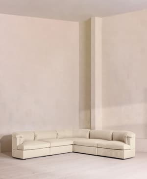 Oona Deep Sit Modular Sofa - Corner Sofa - Linen - Bisque - UK - Listing Image