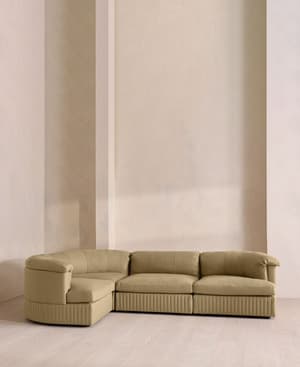 Oona Modular Sofa - L-Shape Sofa - Linen - Wheat - UK - Hover Image