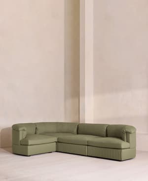 Oona Modular Sofa - L-Shape Sofa - Linen - Sage - UK - Listing Image