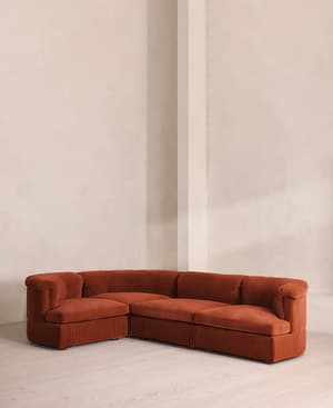 Oona Modular Sofa - L-Shape Sofa - Velvet Rust UK - Listing Image