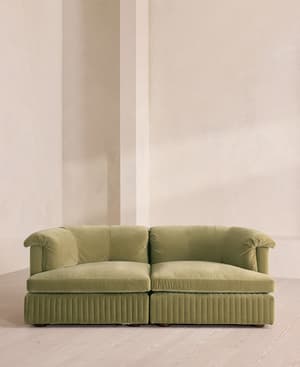 Oona Modular Sofa - Three Seater - Velvet Lichen UK - Listing Image