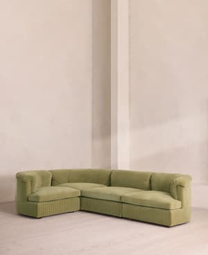 Oona Modular Sofa - L-Shape Sofa - Velvet Lichen UK - Listing Image