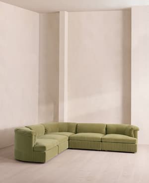 Oona Sectional Sofa - Corner Sofa - Velvet Lichen - US - Hover Image