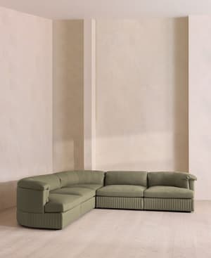 Oona Modular Sofa - Corner Sofa - Linen - Sage - UK - Hover Image