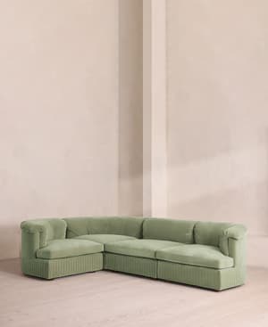 Oona Modular Sofa - L-Shape Sofa - Velvet - Seafoam - UK - Listing Image