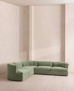 Oona Modular Sofa - Corner Sofa - Velvet - Seafoam - UK - Hover Image