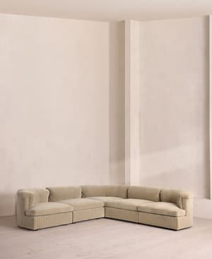 Oona Modular Sofa - Corner Sofa - Velvet - Oyster - UK - Listing Image