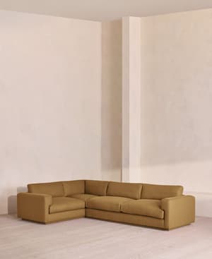 Mossley Right L-Shape Sofa - Linen - Ochre - Listing Image