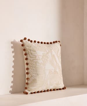 Daxton Square Cushion - Neutral - Hover Image